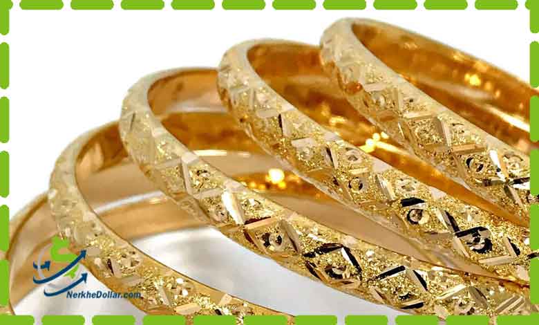 قیمت طلا 18 عیار روز شنبه 24 08 99
